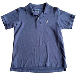 Psycho Bunny Boy's Navy Blue Polo - Size Medium 10/12